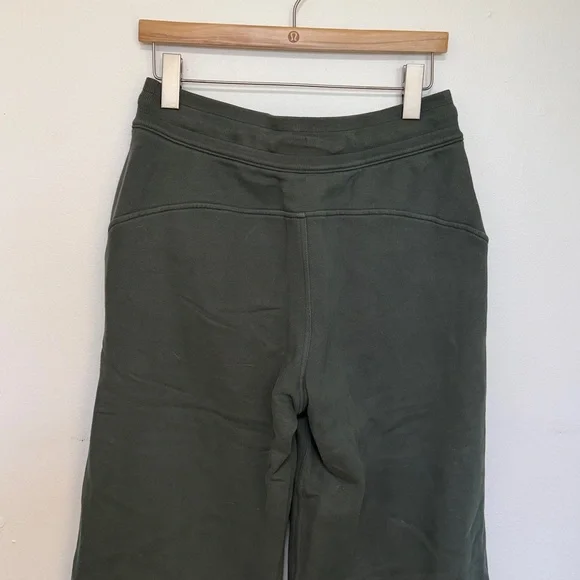 Lululemon Wide Leg Scuba Sweat Pants - 8 - Smoked Spruce - Picture 7 of 9